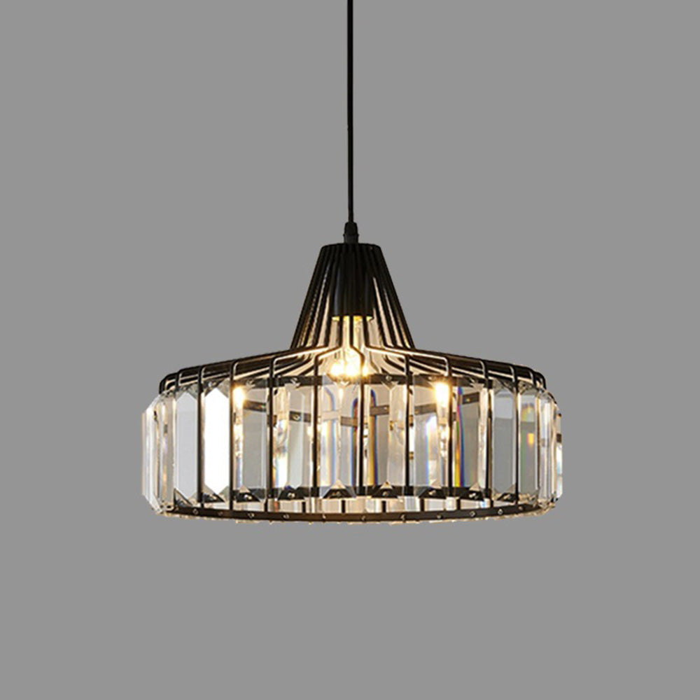 Nordic Black Crystal Pendant Light for Modern Interiors | Avelique