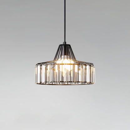 Nordic Black Crystal Pendant Light for Modern Interiors | Avelique