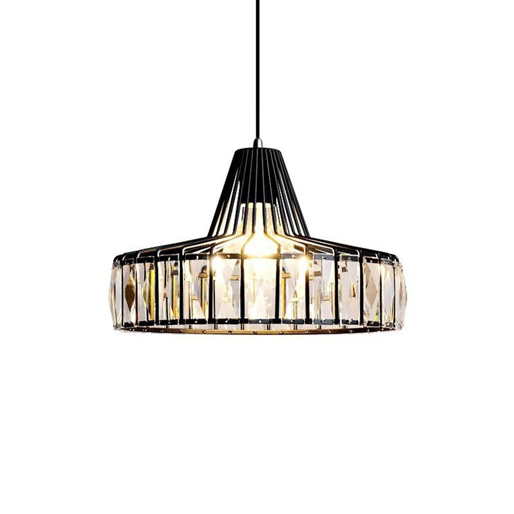 Nordic Black Crystal Pendant Light for Modern Interiors | Avelique