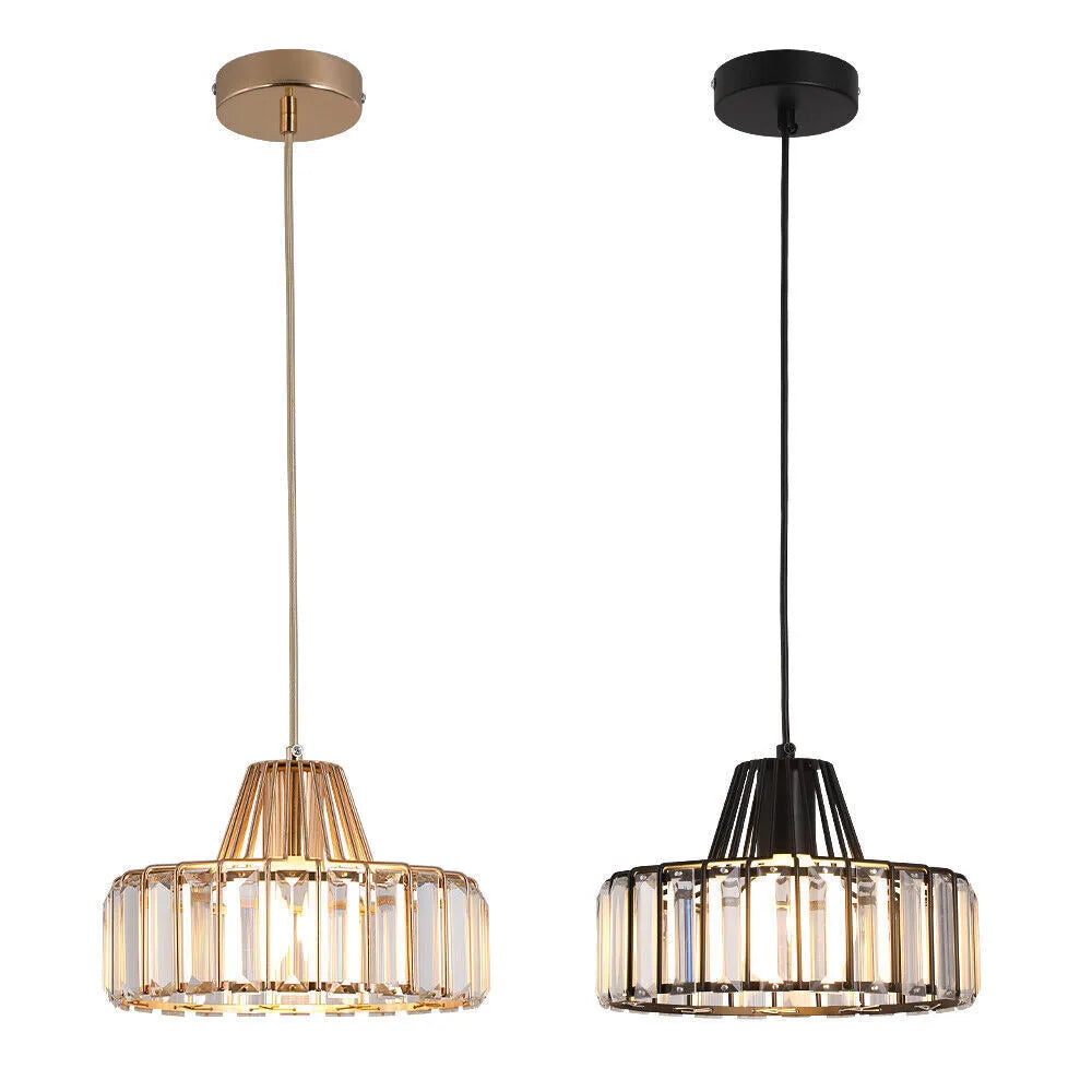 Nordic Black Crystal Pendant Light for Modern Interiors | Avelique
