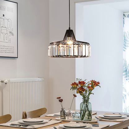 Nordic Black Crystal Pendant Light for Modern Interiors | Avelique