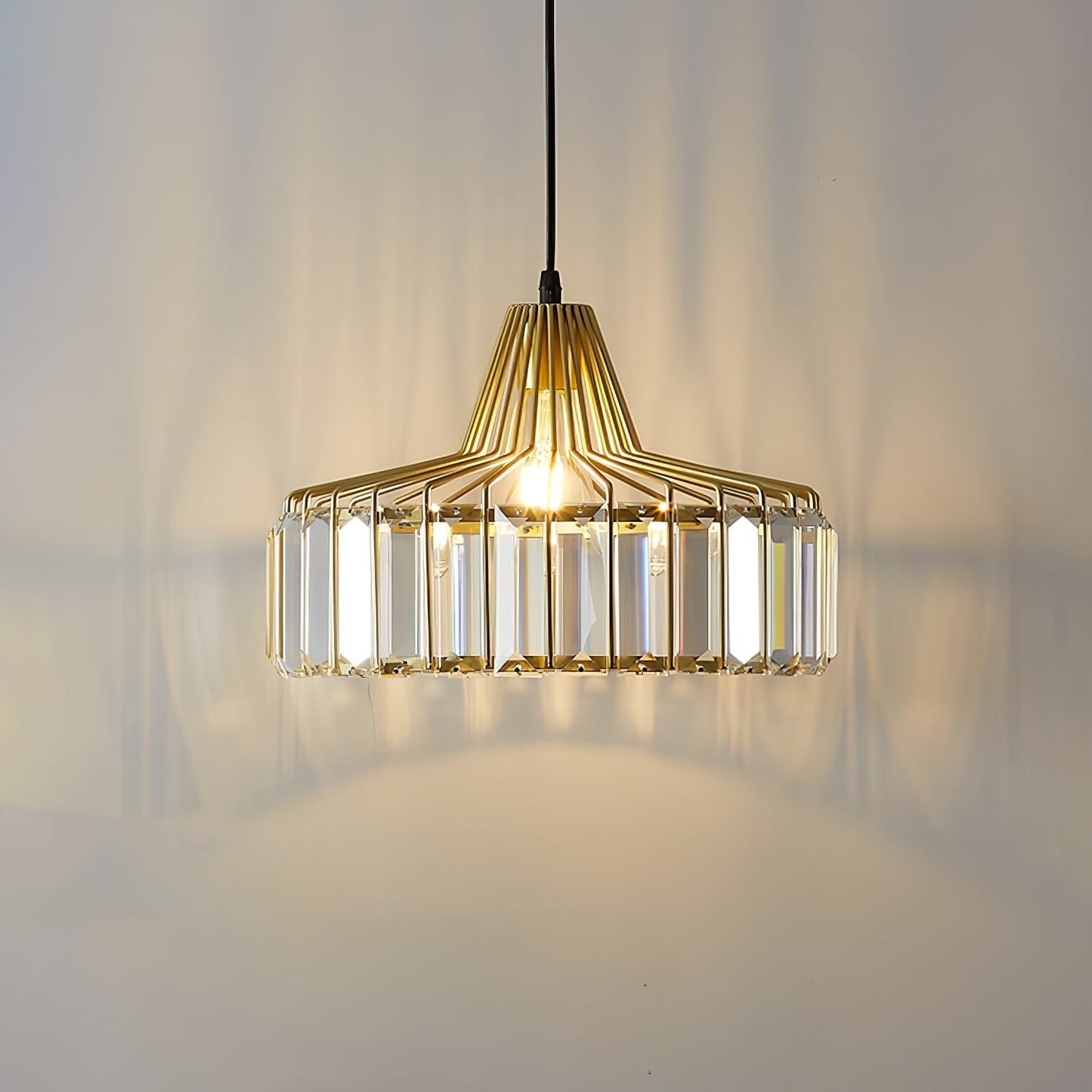 Nordic Black Crystal Pendant Light for Modern Interiors | Avelique