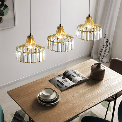 Nordic Black Crystal Pendant Light for Modern Interiors | Avelique