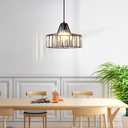 Nordic Black Crystal Pendant Light for Modern Interiors | Avelique
