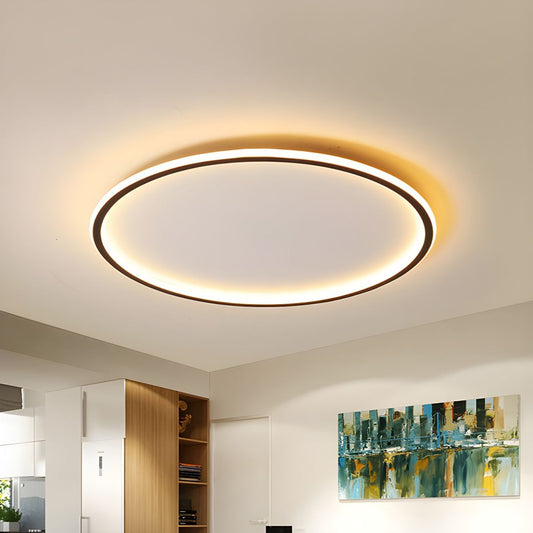 Dimmable Nordic LED Black Flush Mount Ceiling Light | Nolvix