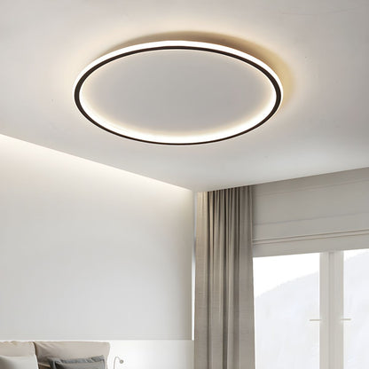 Dimmable Nordic LED Black Flush Mount Ceiling Light | Nolvix