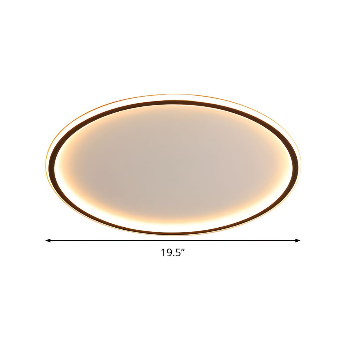 Dimmable Nordic LED Black Flush Mount Ceiling Light | Nolvix