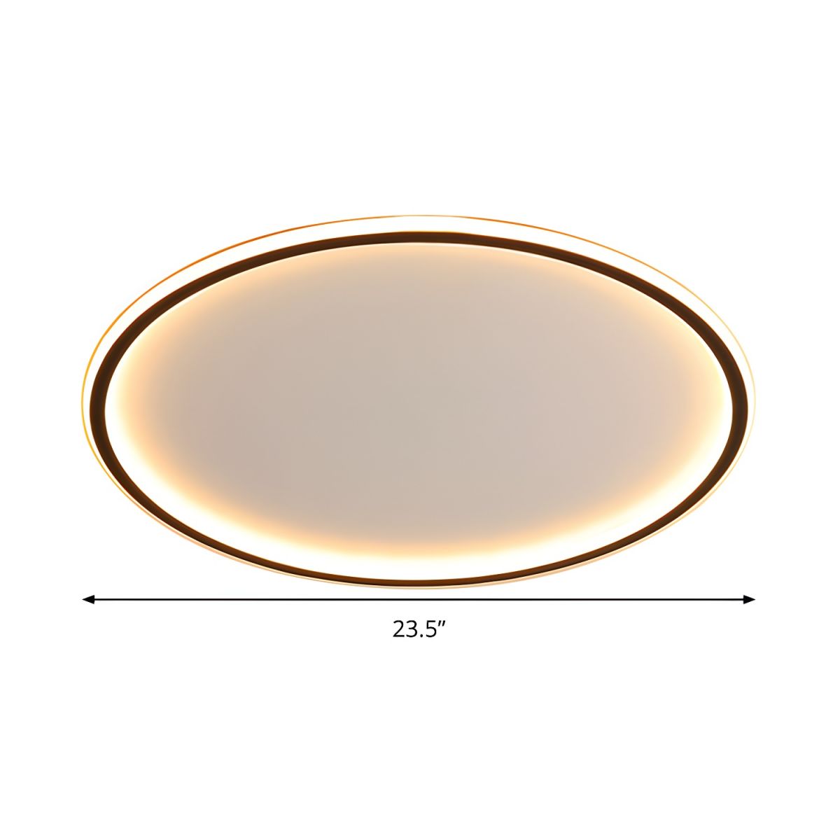 Dimmable Nordic LED Black Flush Mount Ceiling Light | Nolvix