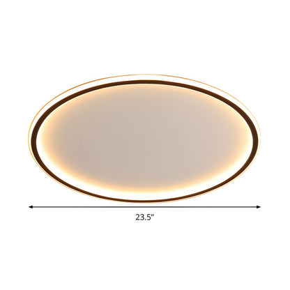 Dimmable Nordic LED Black Flush Mount Ceiling Light | Nolvix