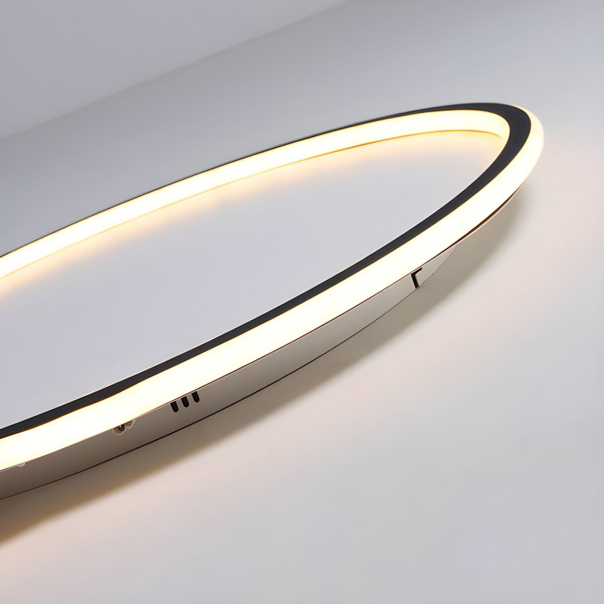 Dimmable Nordic LED Black Flush Mount Ceiling Light | Nolvix