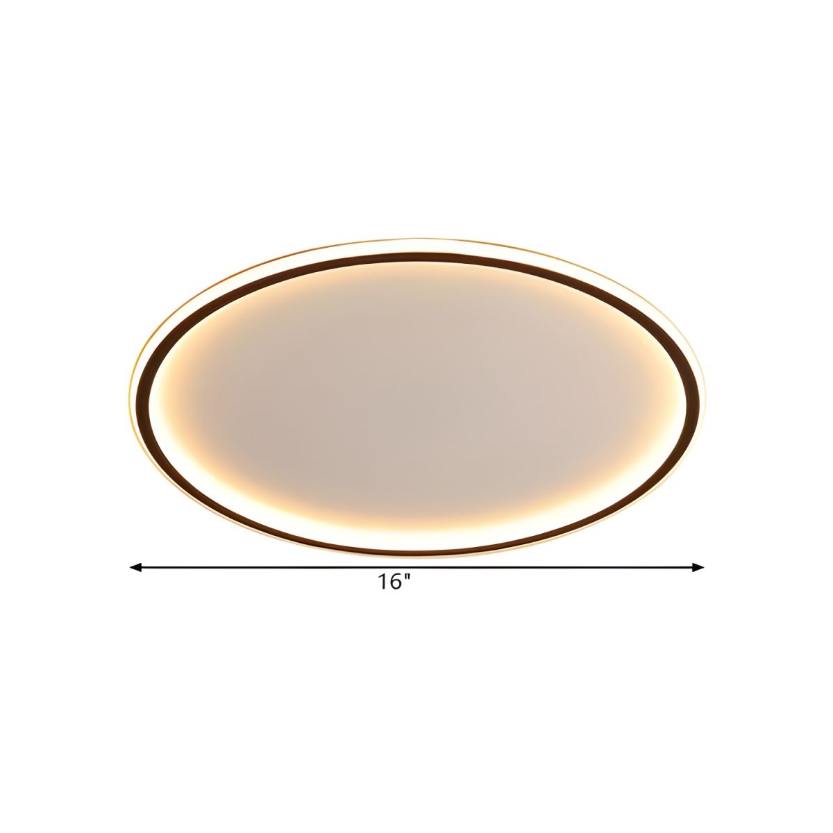 Dimmable Nordic LED Black Flush Mount Ceiling Light | Nolvix