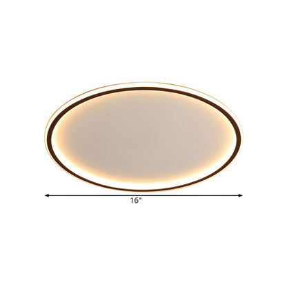 Dimmable Nordic LED Black Flush Mount Ceiling Light | Nolvix