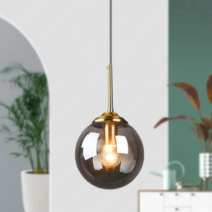 Nordic Clear Glass Pendant Light for Kitchen Island | Aurelix