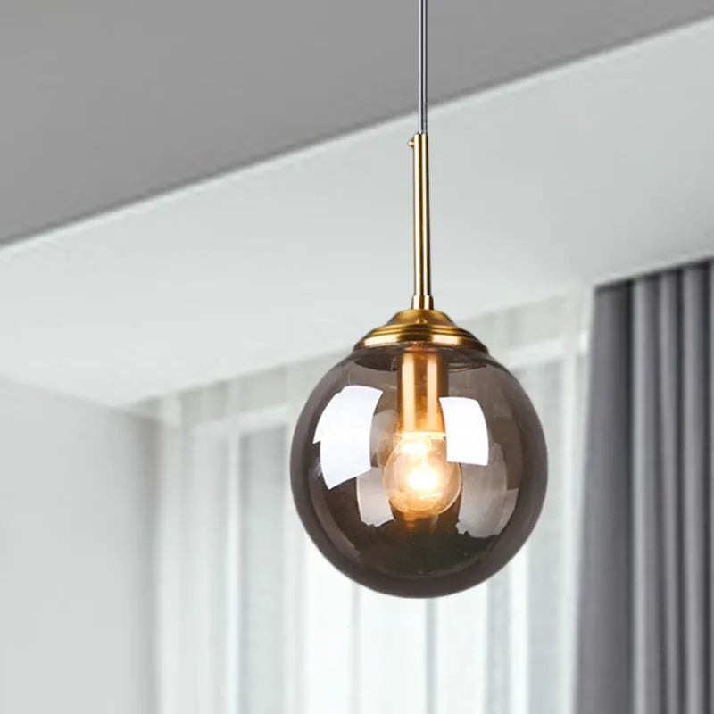 Nordic Clear Glass Pendant Light for Kitchen Island | Aurelix