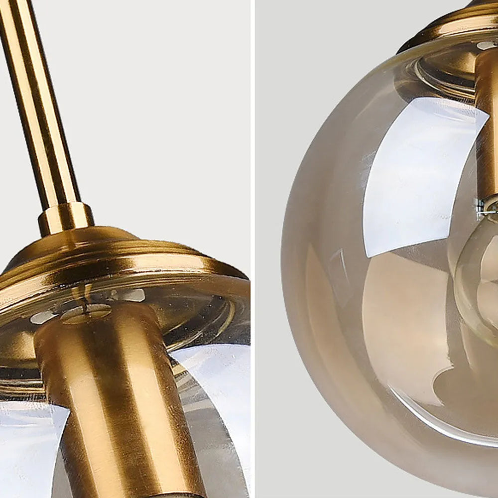 Nordic Clear Glass Pendant Light for Kitchen Island | Aurelix