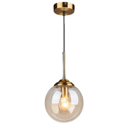 Nordic Clear Glass Pendant Light for Kitchen Island | Aurelix