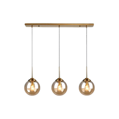 Nordic Clear Glass Pendant Light for Kitchen Island | Aurelix