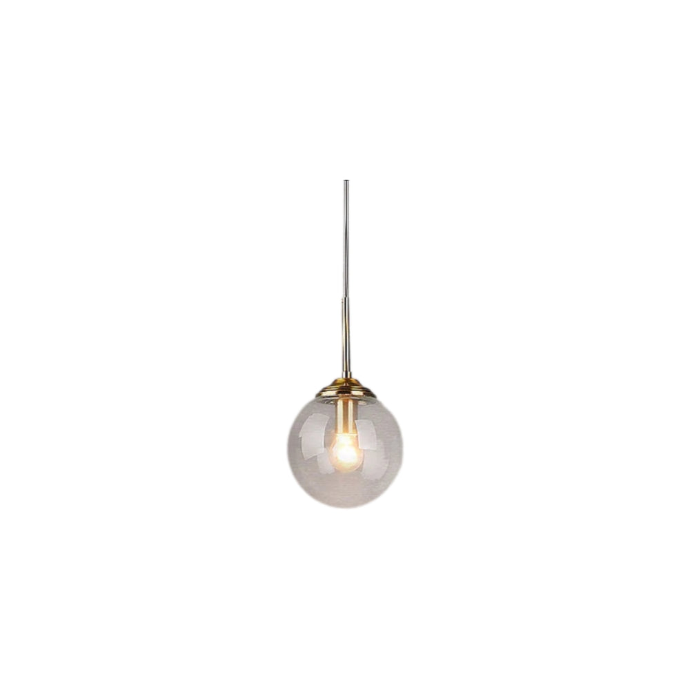 Nordic Clear Glass Pendant Light for Kitchen Island | Aurelix