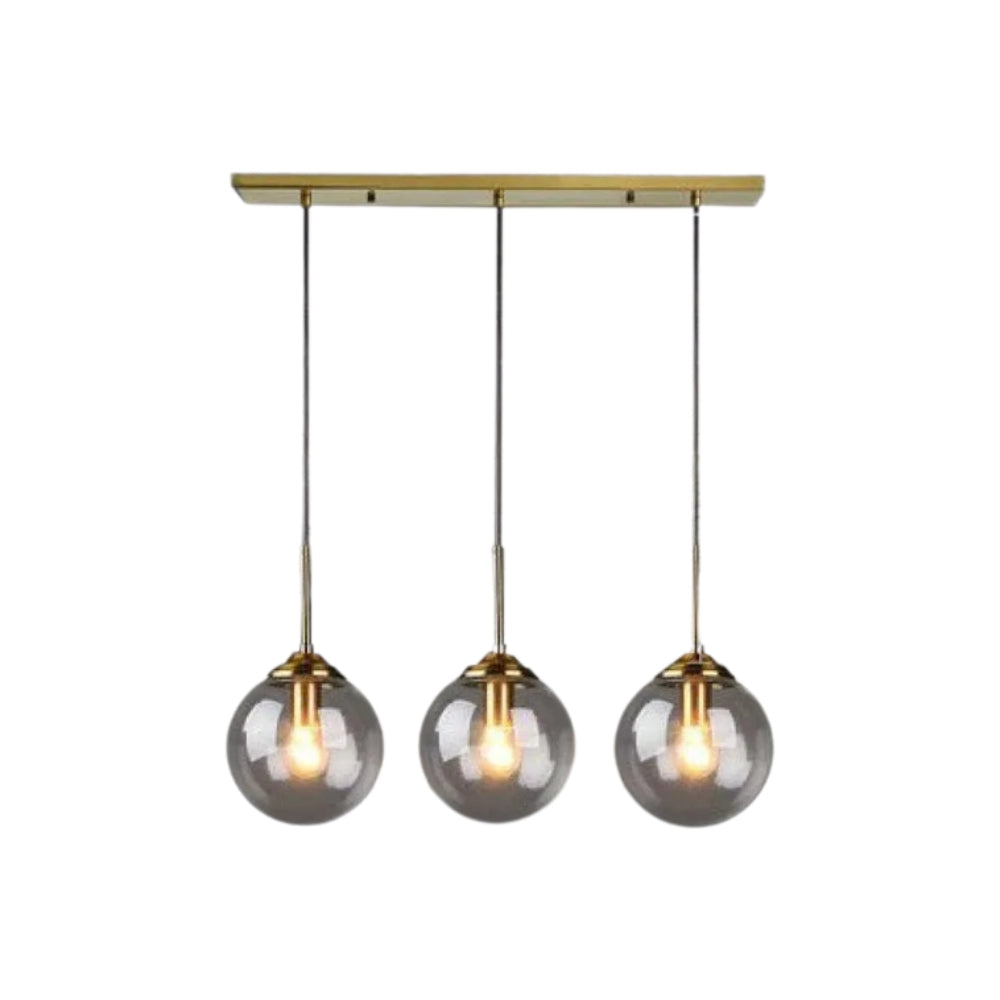 Nordic Clear Glass Pendant Light for Kitchen Island | Aurelix