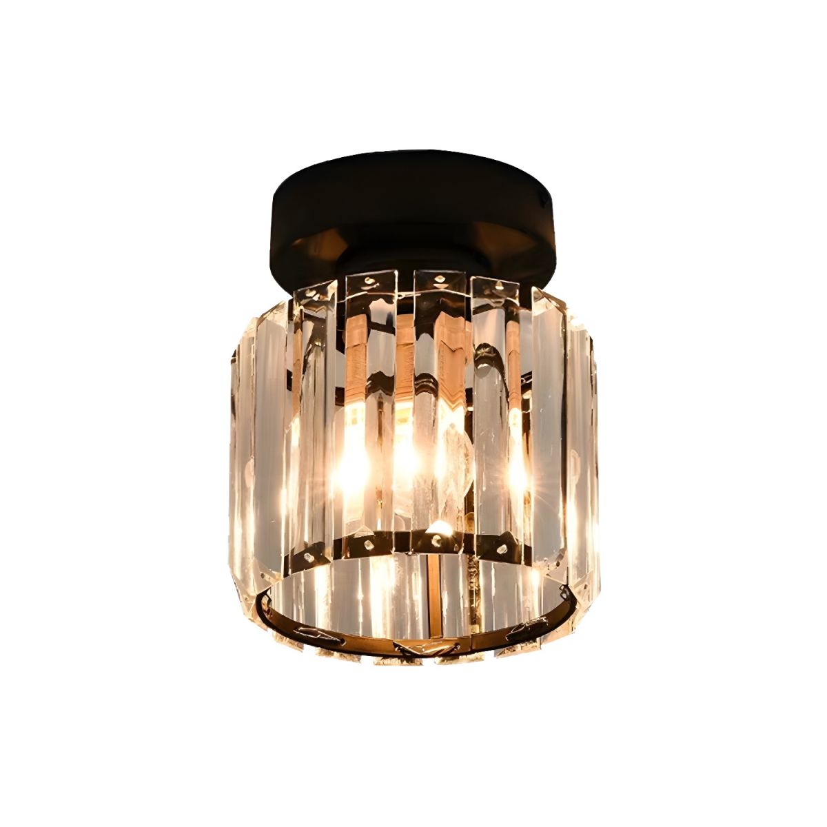 Nordic Crystal Flush Mount Ceiling Light Fixture | Glowen