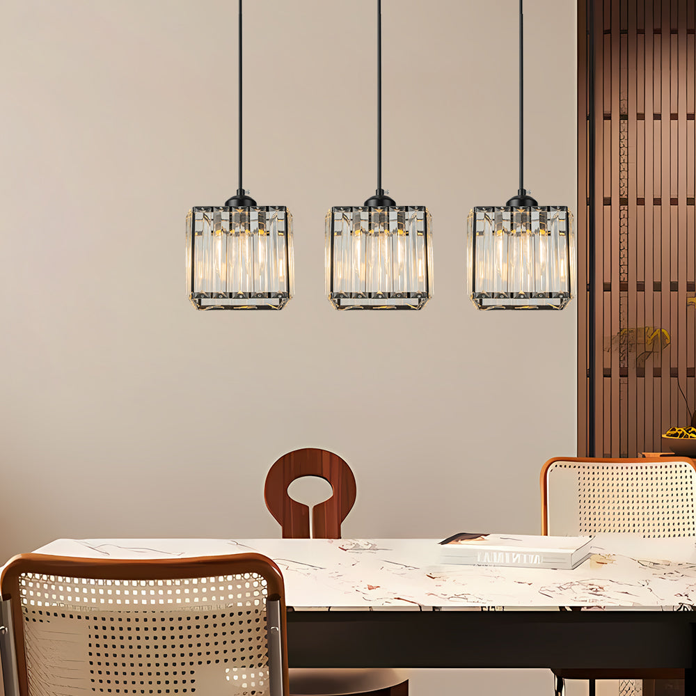 Nordic Crystal Multi Head Pendant Light for Dining Areas | Quorixa