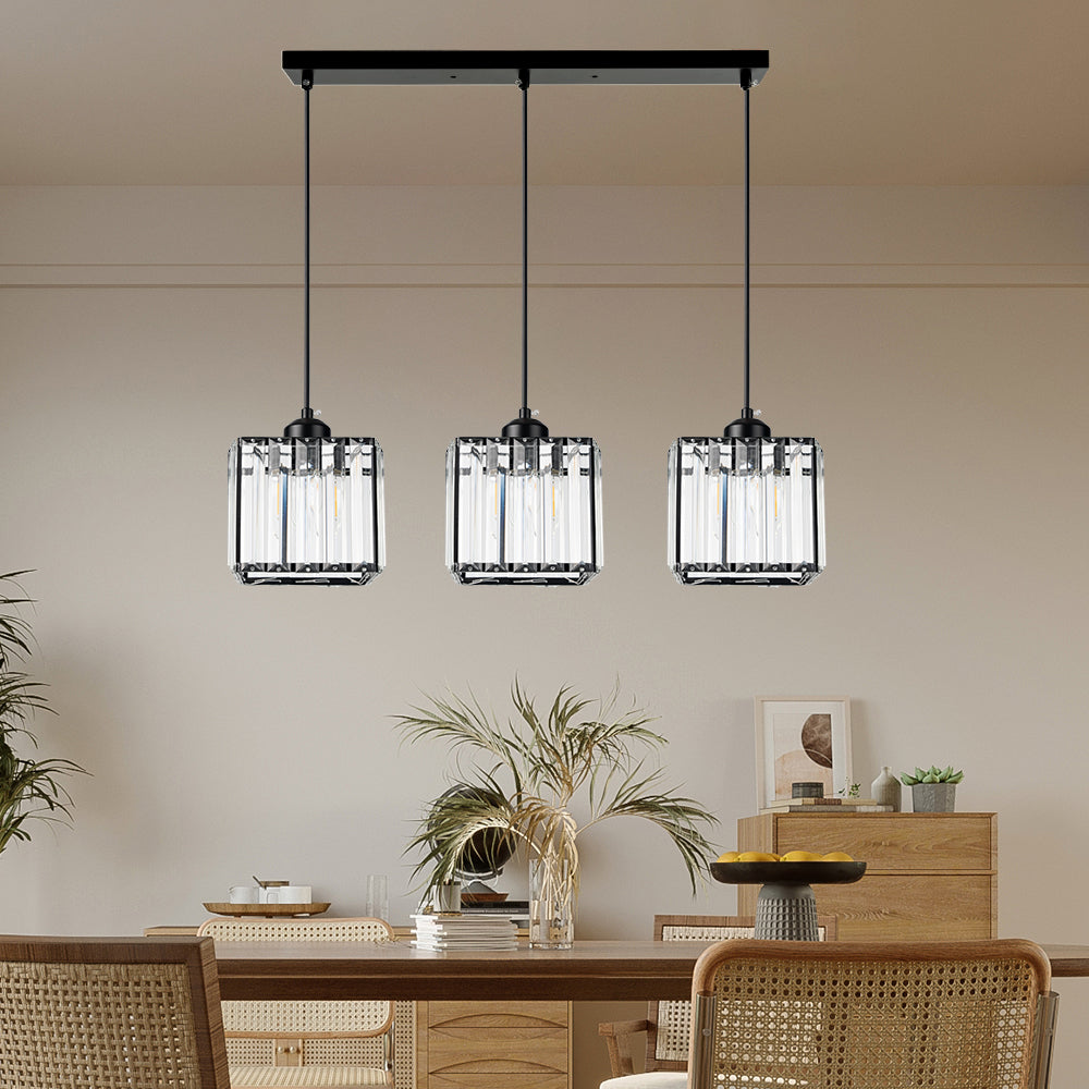 Nordic Crystal Multi Head Pendant Light for Dining Areas | Quorixa