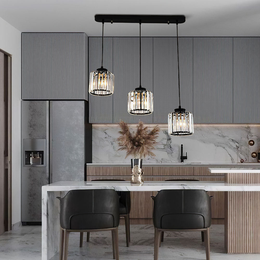 Nordic Crystal Multi Head Pendant Light for Dining Areas | Quorixa