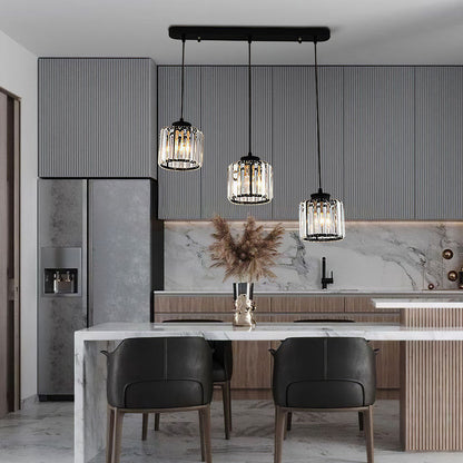 Nordic Crystal Multi Head Pendant Light for Dining Areas | Quorixa