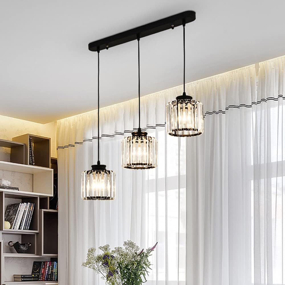 Nordic Crystal Multi Head Pendant Light for Dining Areas | Quorixa