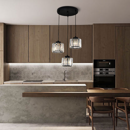 Nordic Crystal Multi Head Pendant Light for Dining Areas | Quorixa