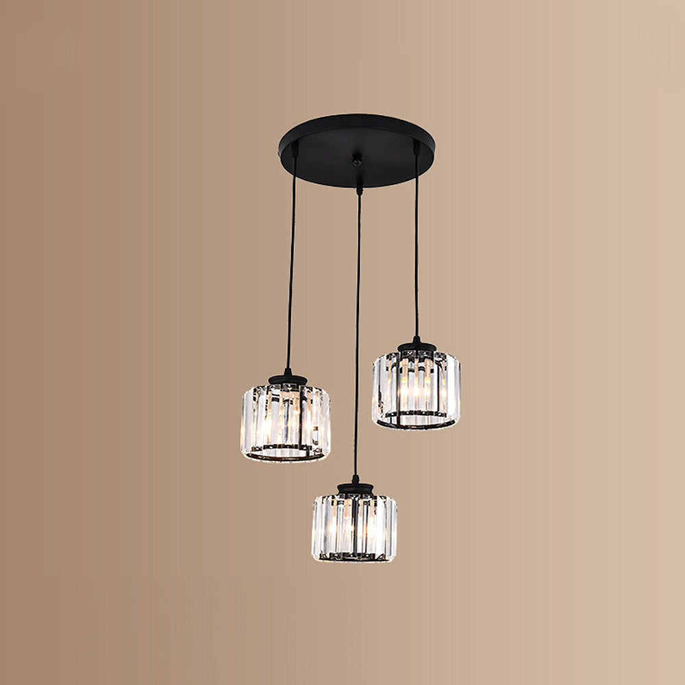 Nordic Crystal Multi Head Pendant Light for Dining Areas | Quorixa