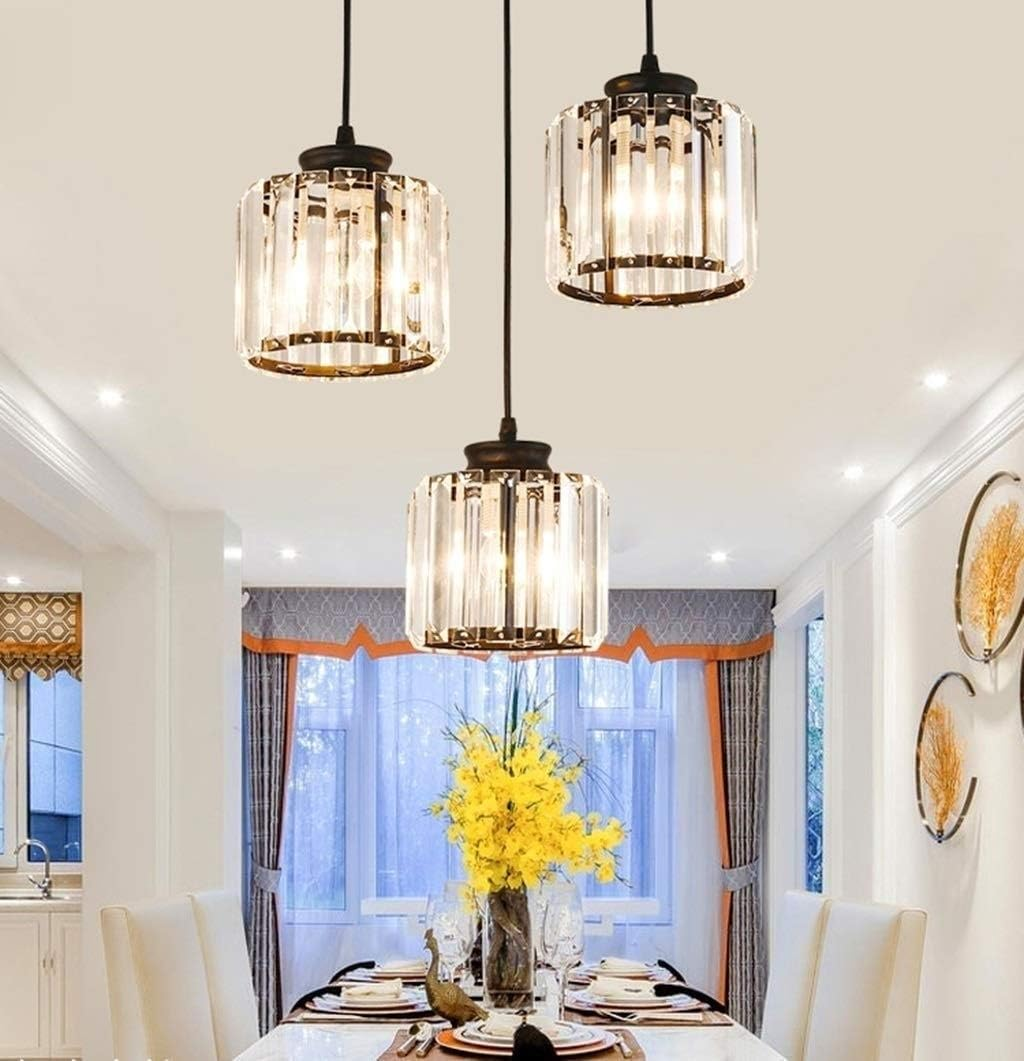 Nordic Crystal Multi Head Pendant Light for Dining Areas | Quorixa