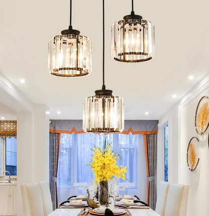 Nordic Crystal Multi Head Pendant Light for Dining Areas | Quorixa