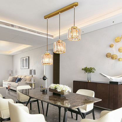 Nordic Crystal Multi Head Pendant Light for Dining Areas | Quorixa