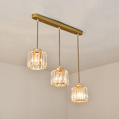 Nordic Crystal Multi Head Pendant Light for Dining Areas | Quorixa