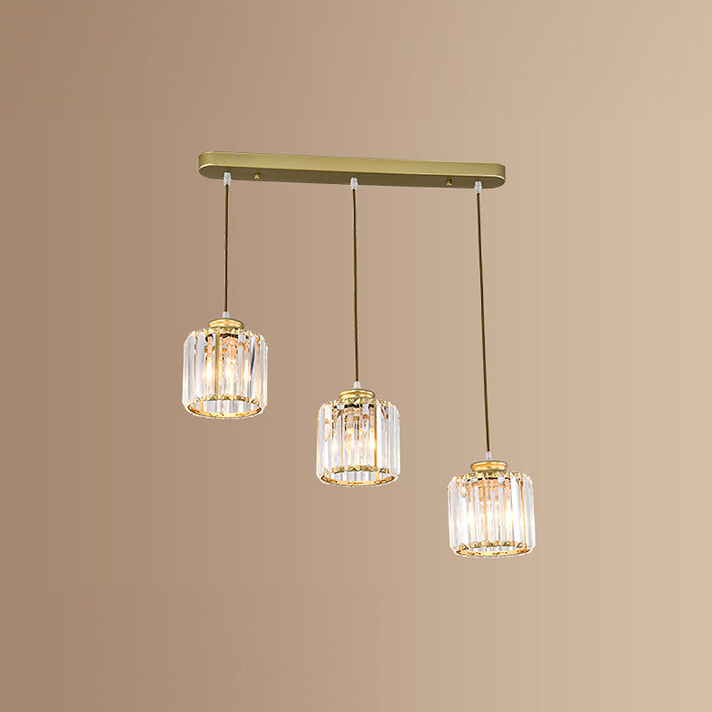 Nordic Crystal Multi Head Pendant Light for Dining Areas | Quorixa