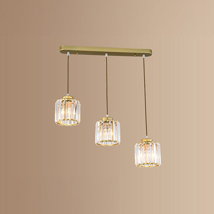 Nordic Crystal Multi Head Pendant Light for Dining Areas | Quorixa
