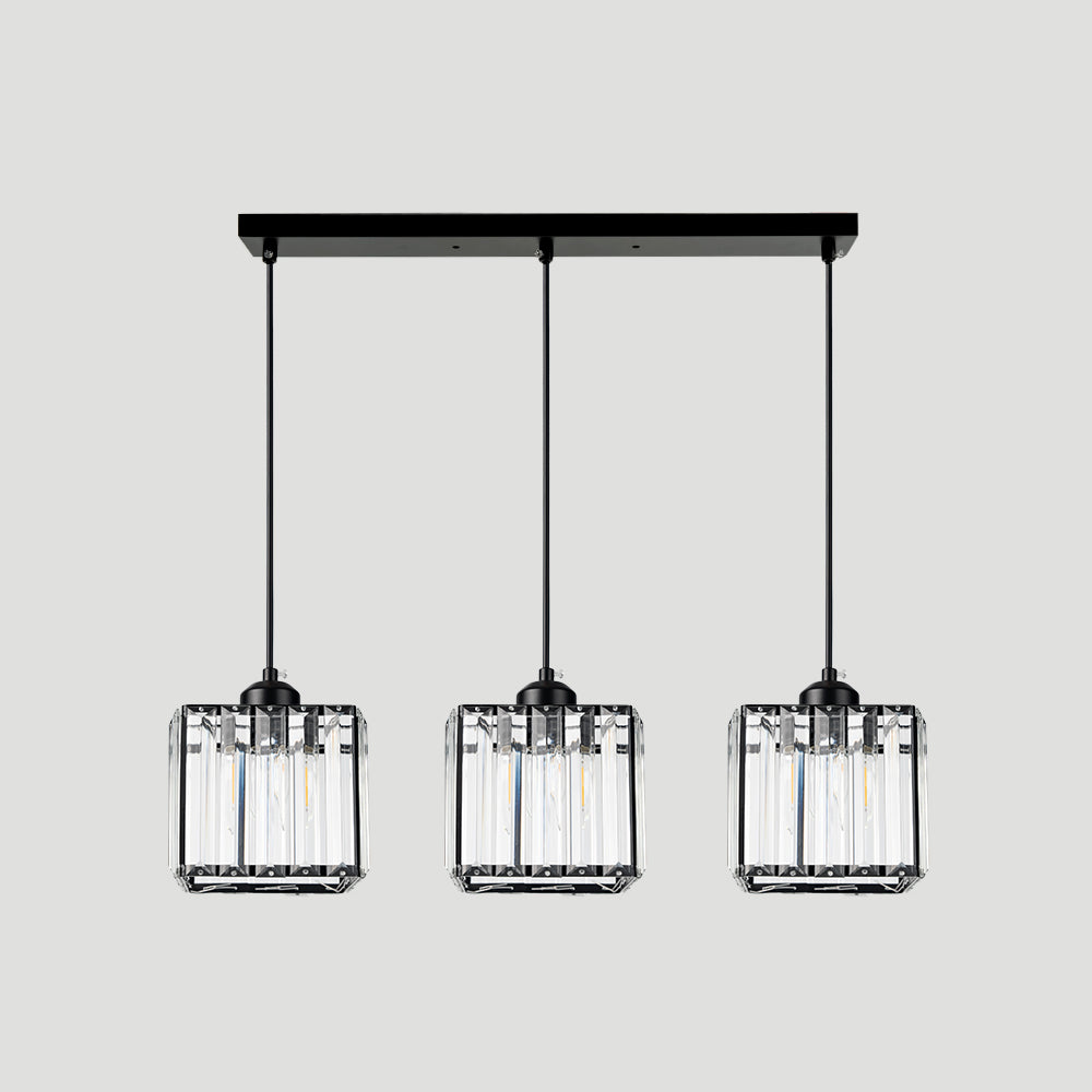 Nordic Crystal Multi Head Pendant Light for Dining Areas | Quorixa
