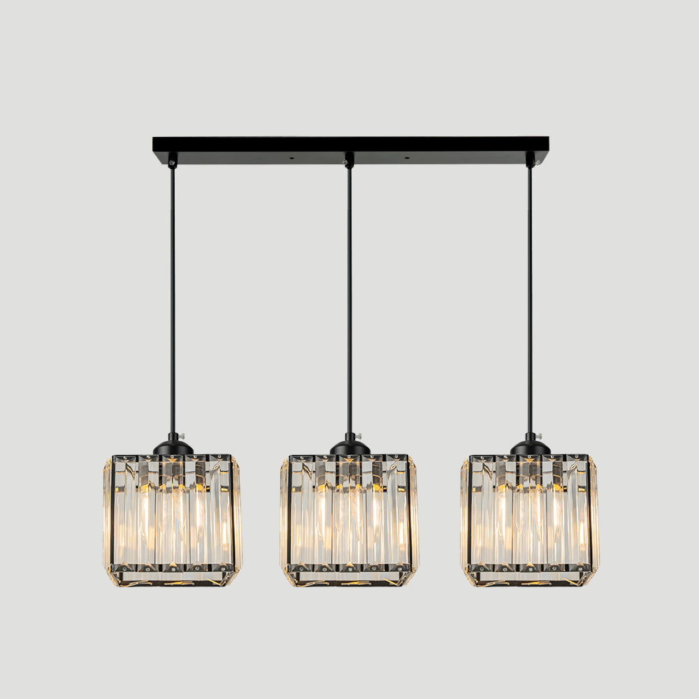 Nordic Crystal Multi Head Pendant Light for Dining Areas | Quorixa