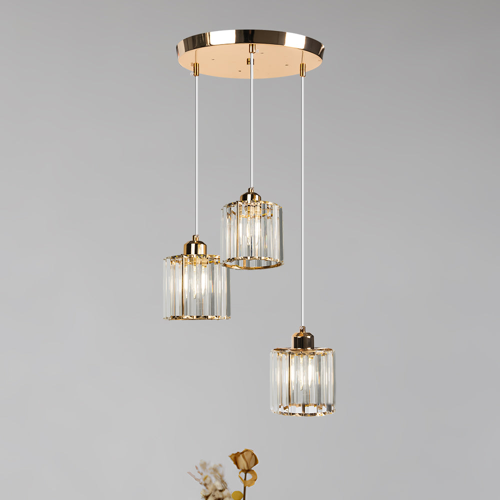 Nordic Crystal Multi Head Pendant Light for Dining Areas | Quorixa