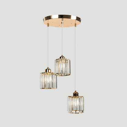 Nordic Crystal Multi Head Pendant Light for Dining Areas | Quorixa