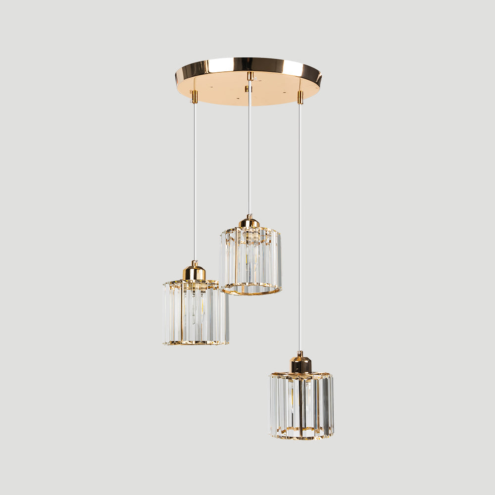 Nordic Crystal Multi Head Pendant Light for Dining Areas | Quorixa