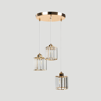 Nordic Crystal Multi Head Pendant Light for Dining Areas | Quorixa