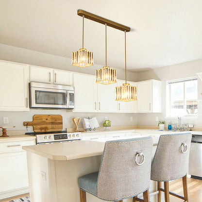 Nordic Crystal Multi Head Pendant Light for Dining Areas | Quorixa