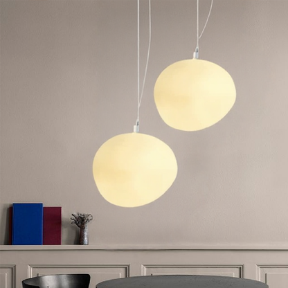 Nordic Frosted Glass Pendant Light with Adjustable Cord | Vantor
