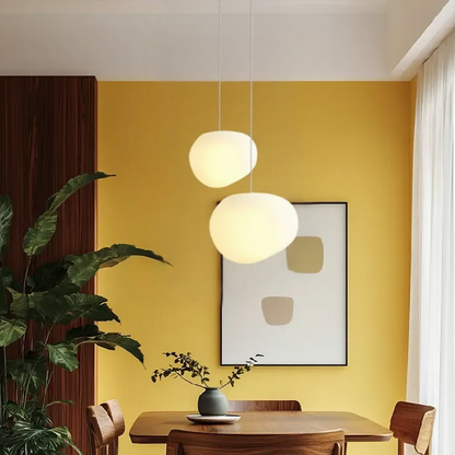 Nordic Frosted Glass Pendant Light with Adjustable Cord | Vantor