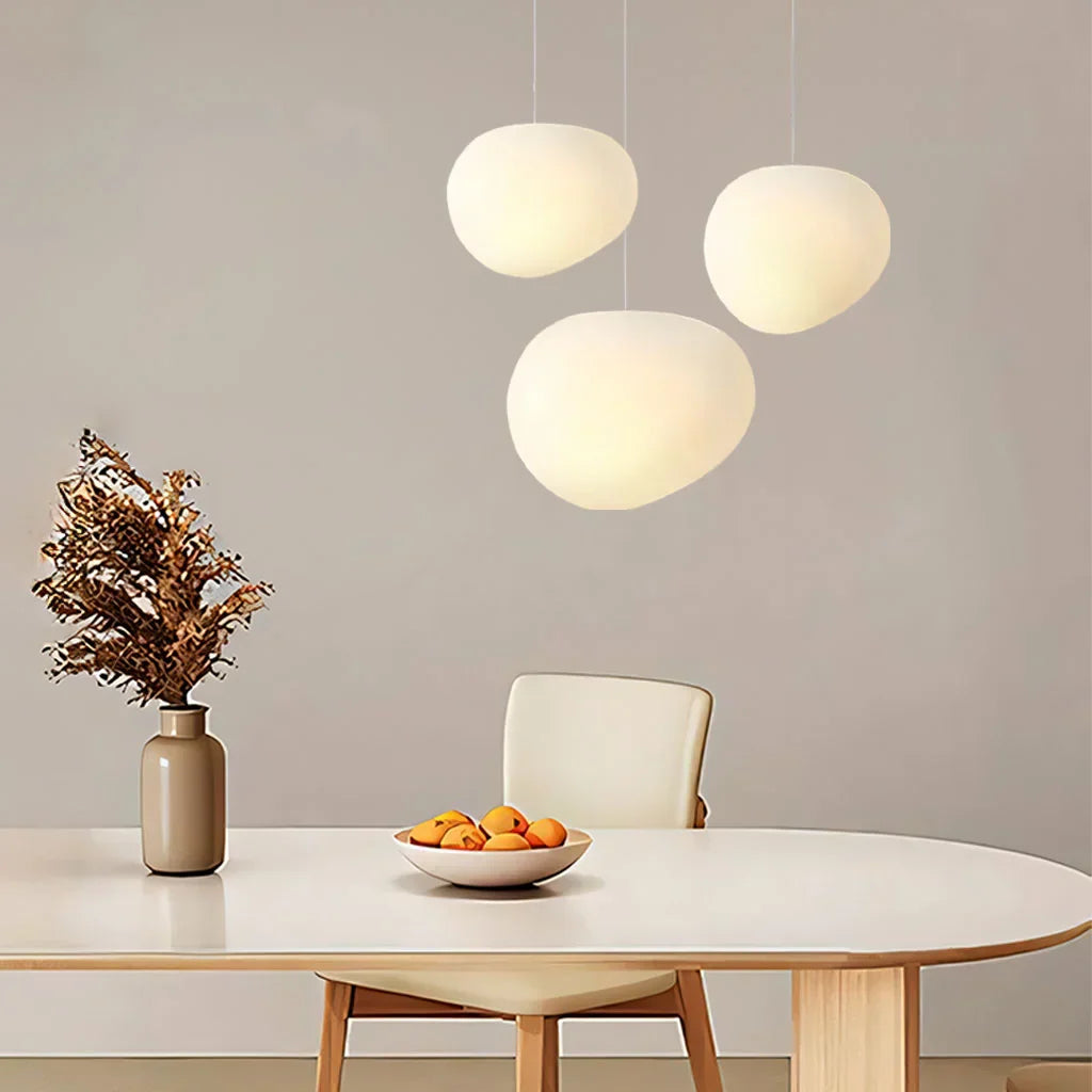 Nordic Frosted Glass Pendant Light with Adjustable Cord | Vantor