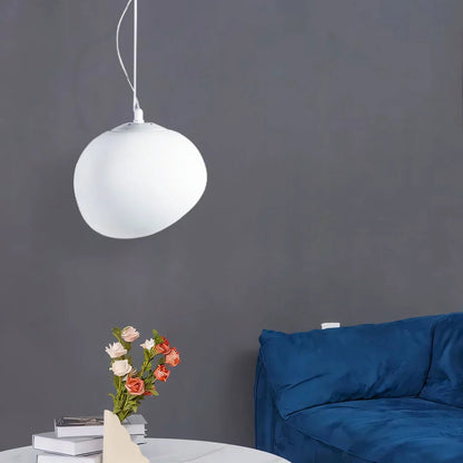 Nordic Frosted Glass Pendant Light with Adjustable Cord | Vantor