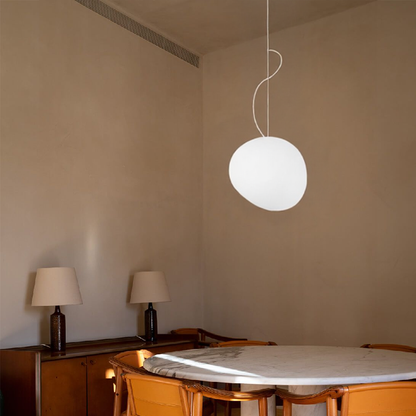 Nordic Frosted Glass Pendant Light with Adjustable Cord | Vantor