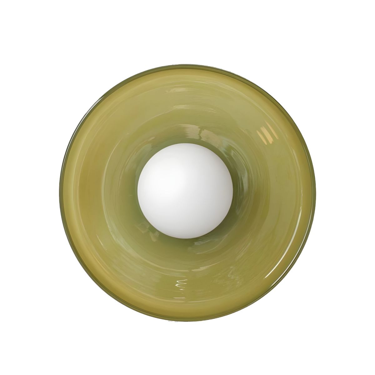 Nordic Geometric Glass Flush Mount Ceiling Light | Lumero